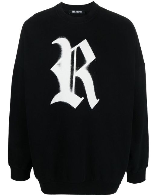 Raf Simons logo-print crew-neck sweatshirt