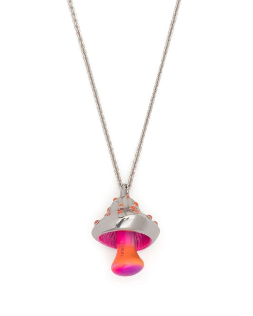 Ambush mushroom-charm chain-link necklace