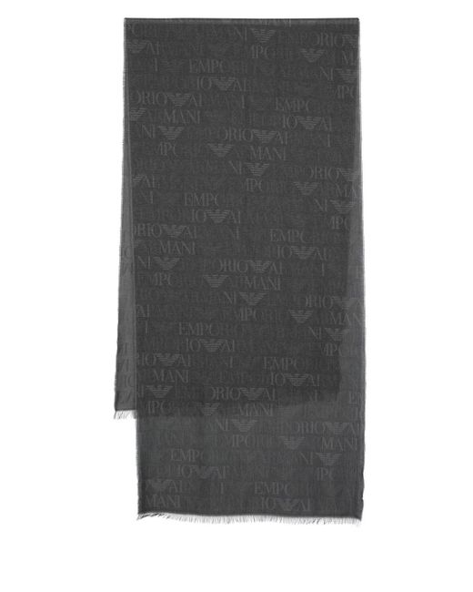 Emporio Armani logo-print scarf