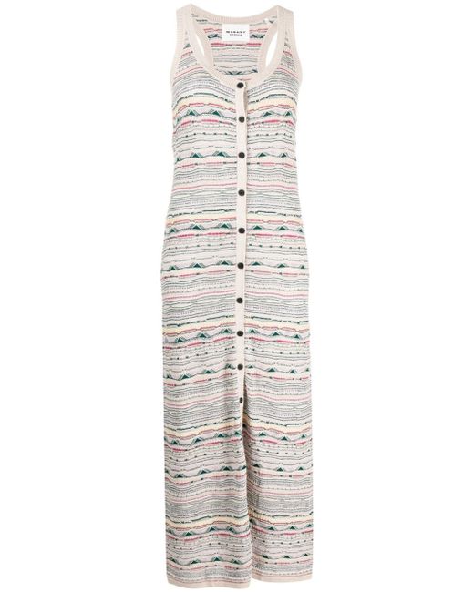 Isabel Marant Etoile all-over print sleeveless dress