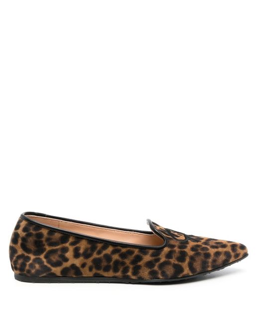 Gianvito Rossi leopard-print loafers