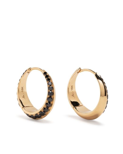 Lizzie Mandler Fine Jewelry large Othello Crescent hoop earrings