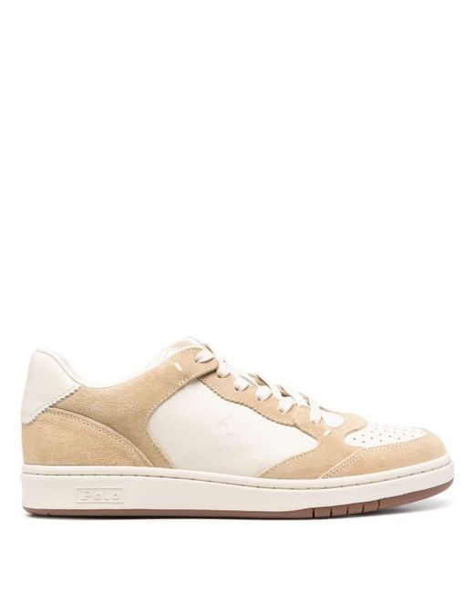 Polo Ralph Lauren Court leather-suede trainers