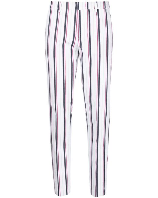 Scotch & Soda Lowry stripe-print tapered trousers