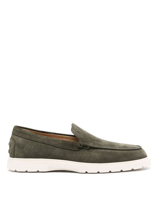 Tod's suede slip-on loafers