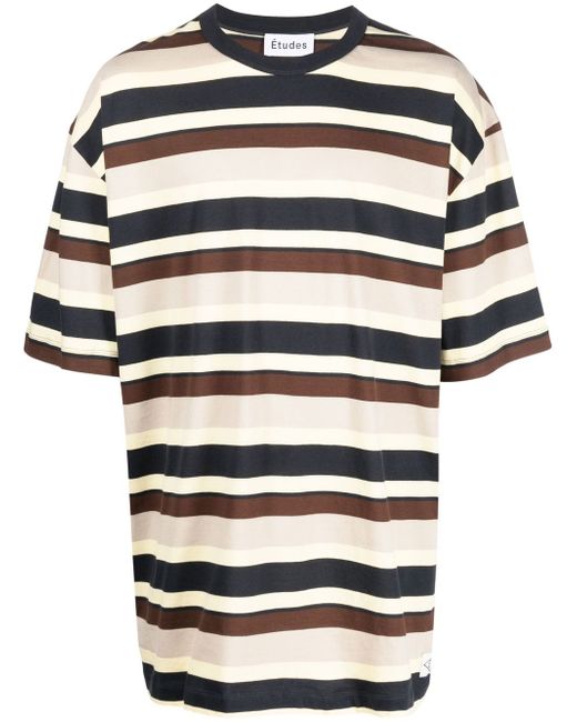 Etudes short sleeve striped T-shirt
