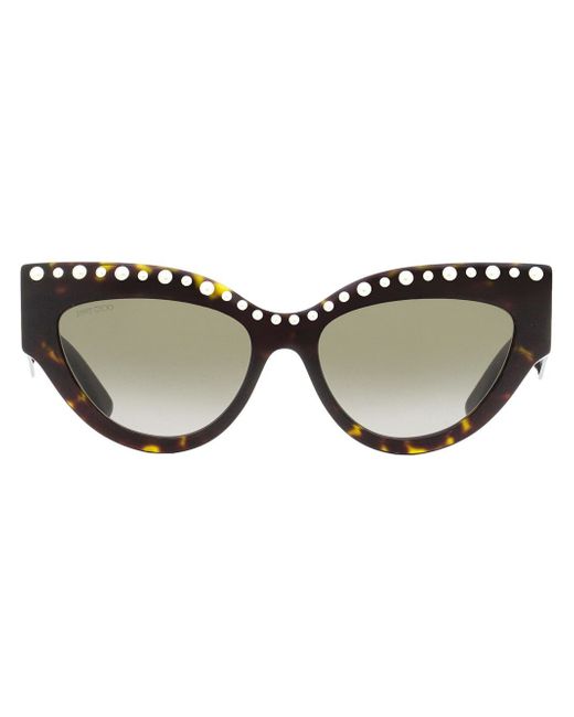 Jimmy Choo tortoiseshell-effect cat-eye sunglasses