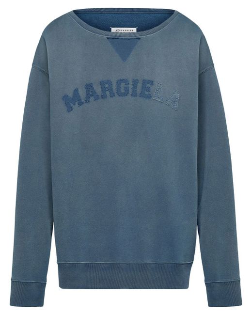 Maison Margiela logo-print faded sweatshirt