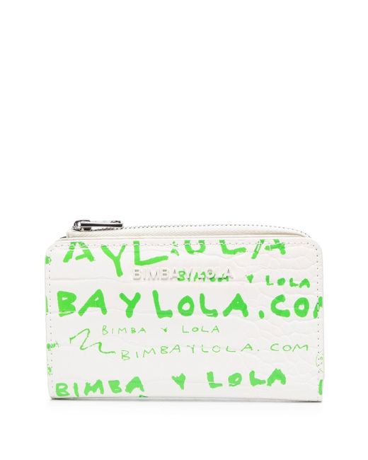 Bimba Y Lola croc-effect zipped wallet