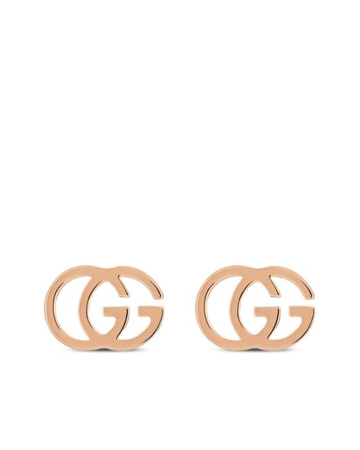 Gucci 18kt rose gold GG Running earrings