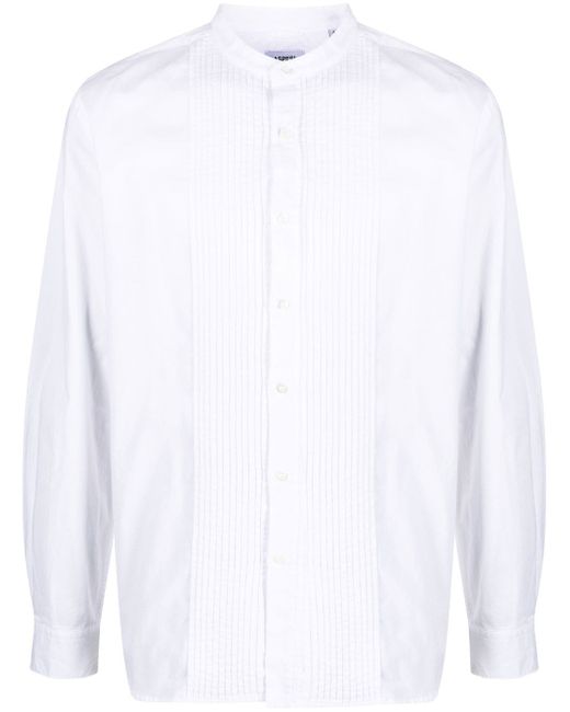 Aspesi pintuck-detail long-sleeved shirt