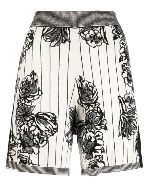 Joseph floral-print high-waisted shorts