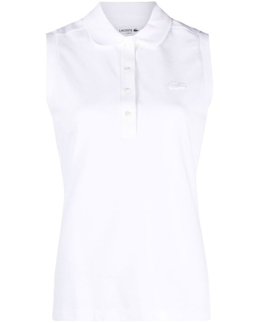 Lacoste sleeveless cotton polo shirto