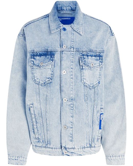 Karl Lagerfeld Jeans organic cotton relaxed-fit denim jacket