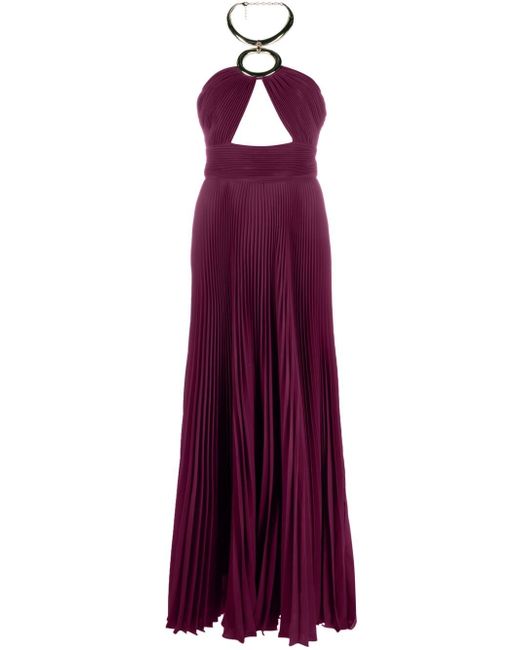 Elie Saab pleated cut-out gown