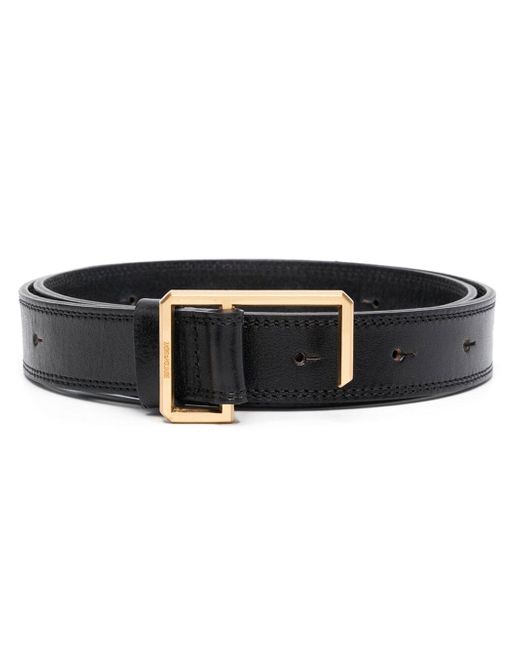 Zadig & Voltaire engraved-logo buckle leather belt