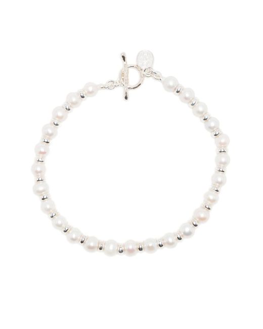 Dower And Hall pearl t-clasp bracelet