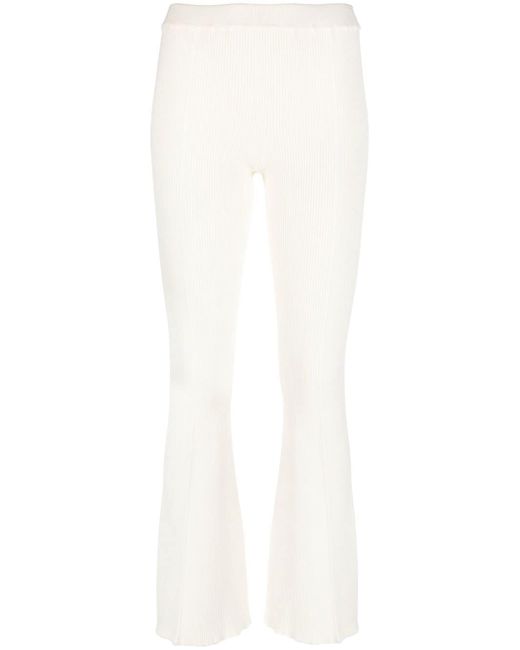 Aeron ribbed-knit high-waisted trousers