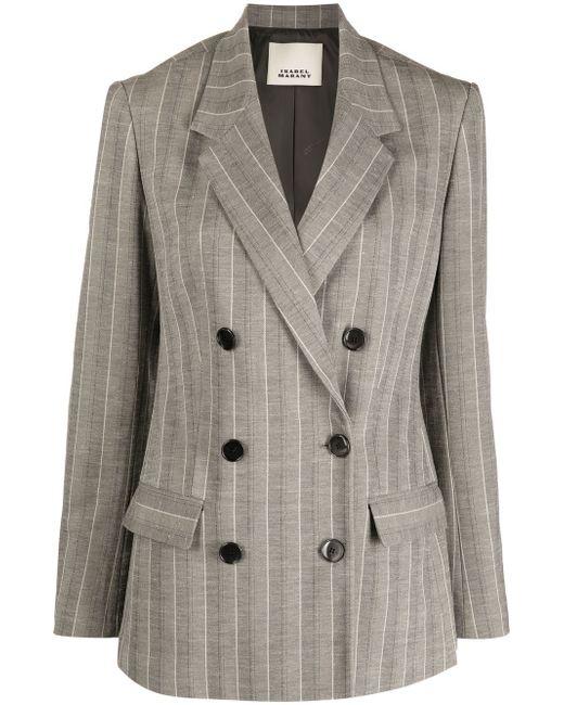 Isabel Marant striped double-breasted blazer
