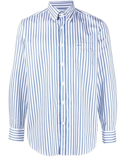 Paul & Shark stripe-print button-down shirt