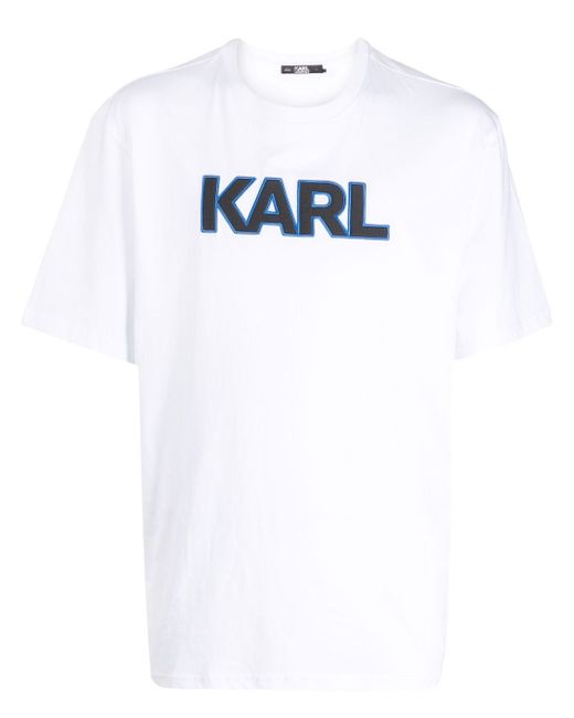 Karl Lagerfeld logo-print detail T-shirt