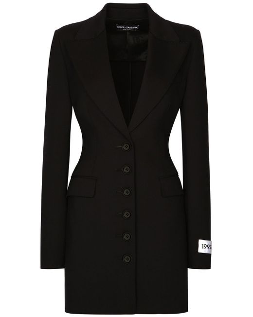 Dolce & Gabbana fitted peak-lapel blazer