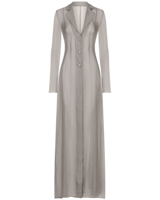 Dolce & Gabbana long single-breasted button coat