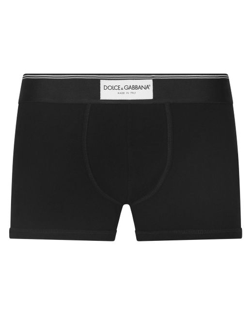 Dolce & Gabbana logo-patch cotton boxer briefs