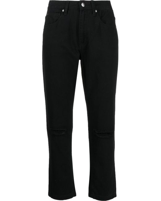 Izzue cropped straight-leg trousers
