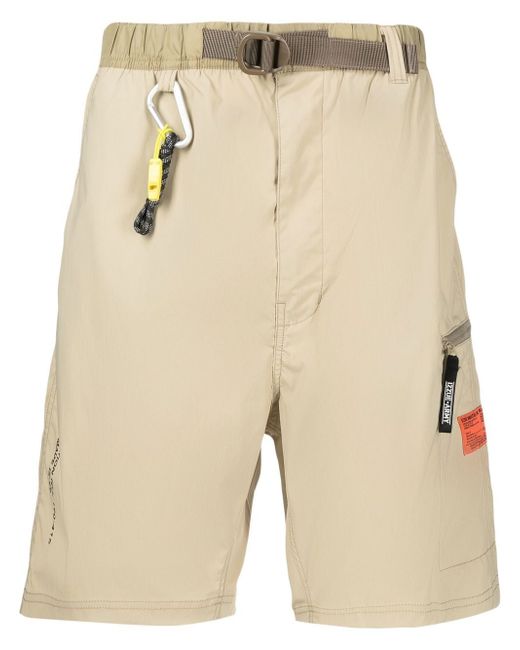 Izzue carabiner-attachment belted Bermuda shorts