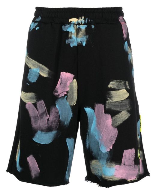 Barrow painterly-abstract bermuda shorts