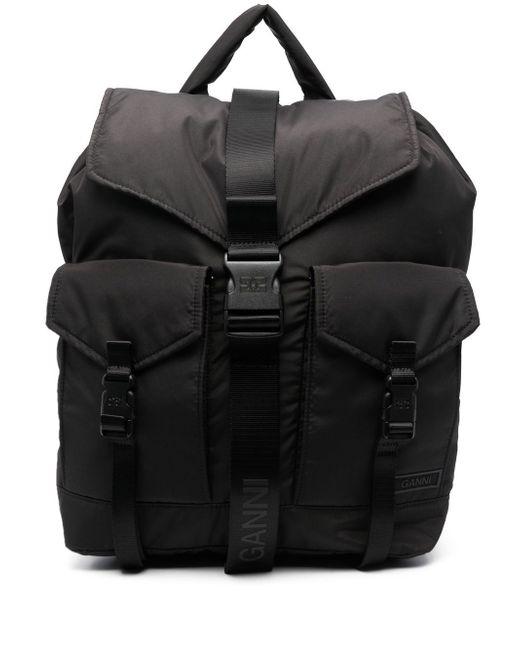 Ganni Tech multi-pocket backpack