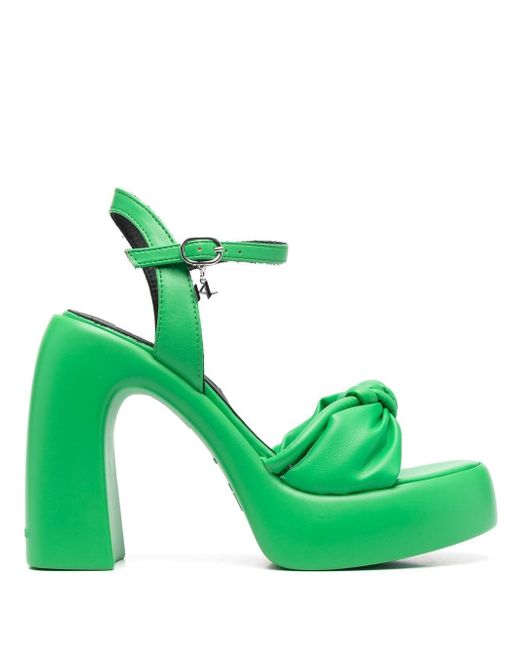 Karl Lagerfeld knot-detail leather sandals