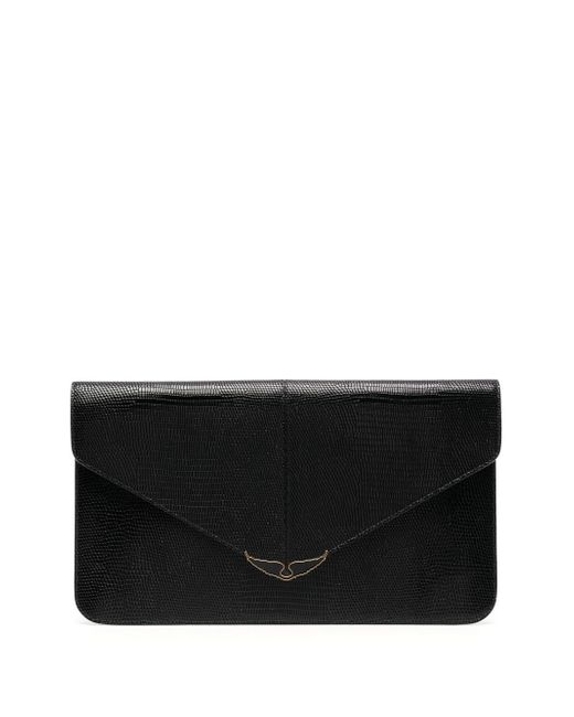 Zadig & Voltaire leather clutch bag