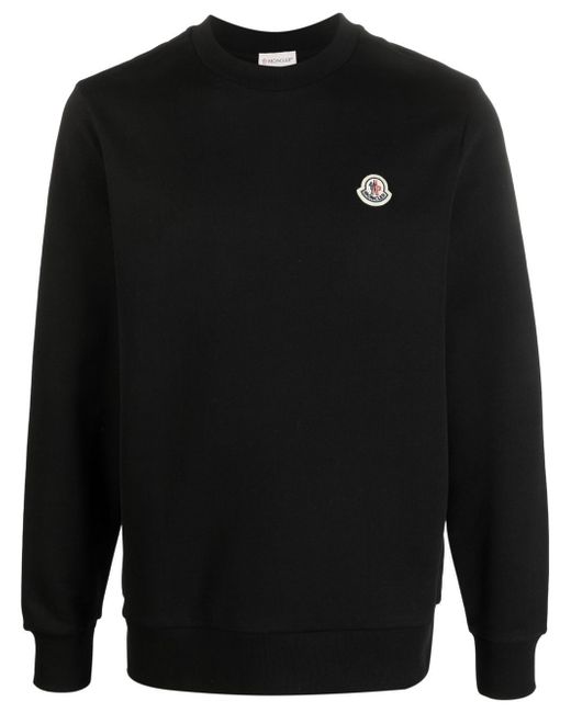 Moncler logo-patch cotton sweatshirt
