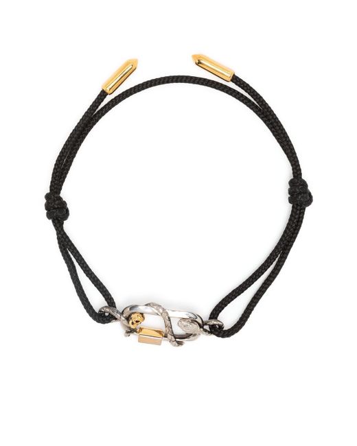 Alexander McQueen metallic-snake-detail bracelet