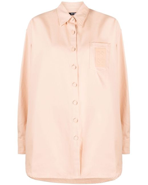 Raf Simons logo patch relaxed-fit shirt