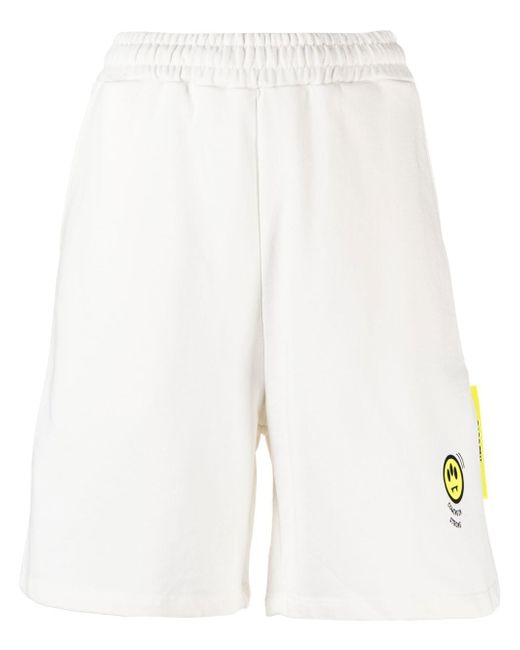 Barrow logo-print cotton Bermuda shorts