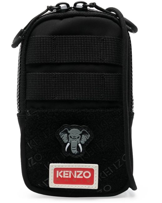 Kenzo Elephant-embroidery phone case lanyard