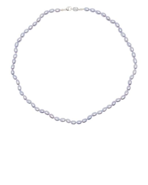 Dower And Hall oval pearl necklace
