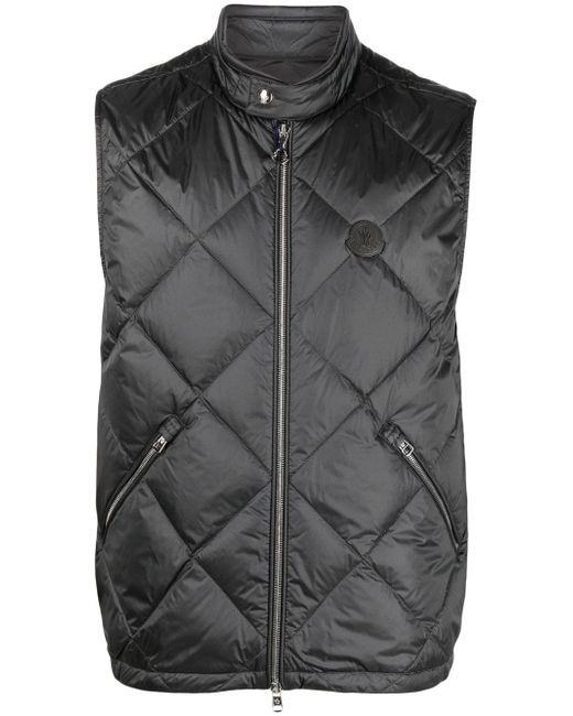 Moncler Neste logo-patch diamond-quilted down gilet