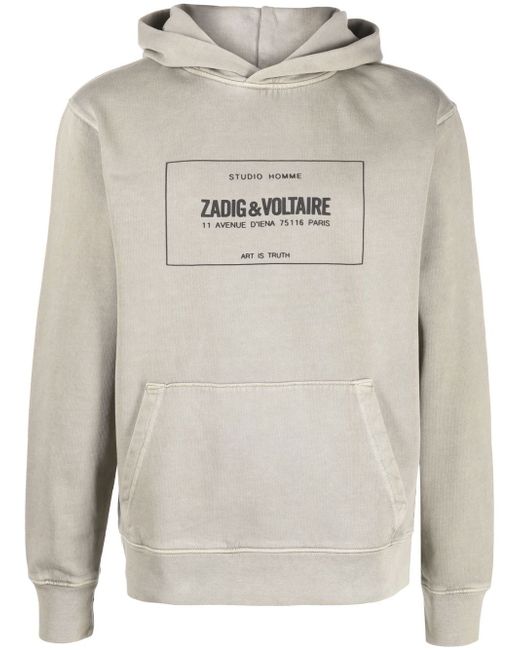 Zadig & Voltaire logo-print hoodie
