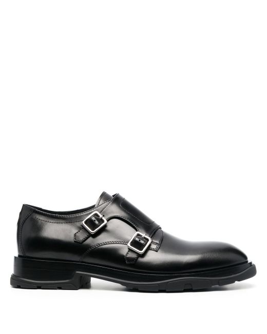 Alexander McQueen front-buckle-fastening monk shoes