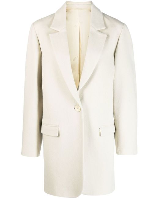 Isabel Marant V-neck single-button coat