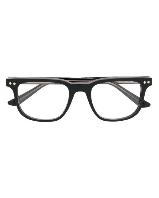 Montblanc logo-detail square frame glasses