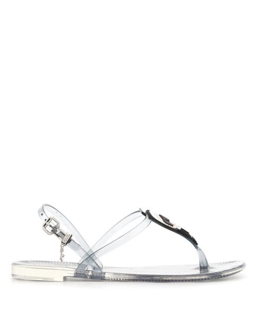 Karl Lagerfeld Jelly monogram sling sandals