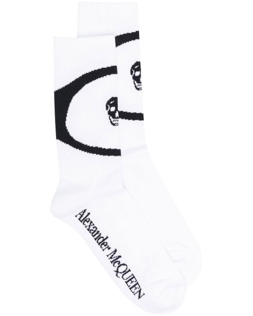 Alexander McQueen skull-print ankle socks