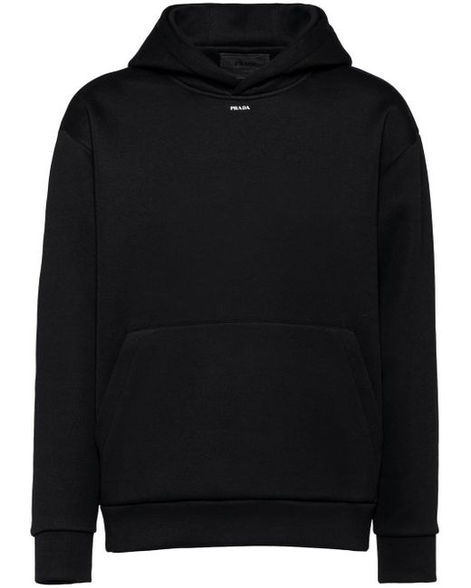 Prada logo-print cotton hoodie