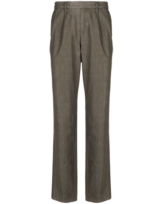 Man On The Boon. pleated straight-leg trousers