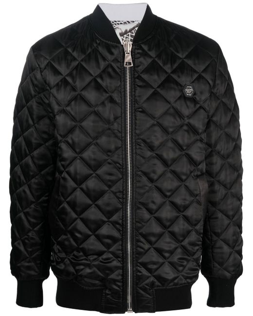 Philipp Plein reversible quilted bomber jacket